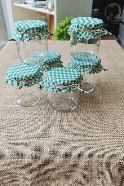 GULHANILE Jar Lid Cover Bonnet 6 Pieces