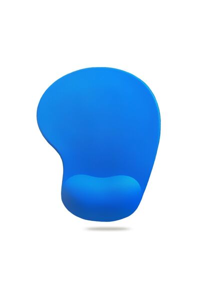 Active Team MP01 - Mavi Elips Bilek Destekli Mouse Pad | Konforlu, Kaymaz Taban, Ergonomik, Yumuşak, Ev,ofis