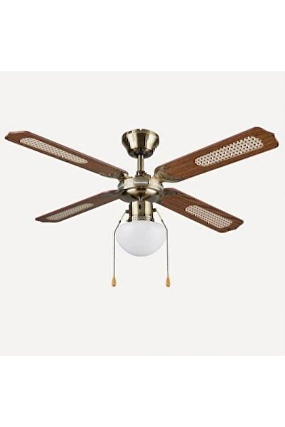 Genel Markalar Ahşap Tavan Vantilatörü Tavan Pervanesi 4 Kanat 107cm - Renk Kahve