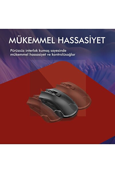 Active Team MP05 - 22x18 Small Kırmızı Gaming Mousepad | Kaymaz Taban, Oyuncu Gamepad, Ev, Ofis, Oyun