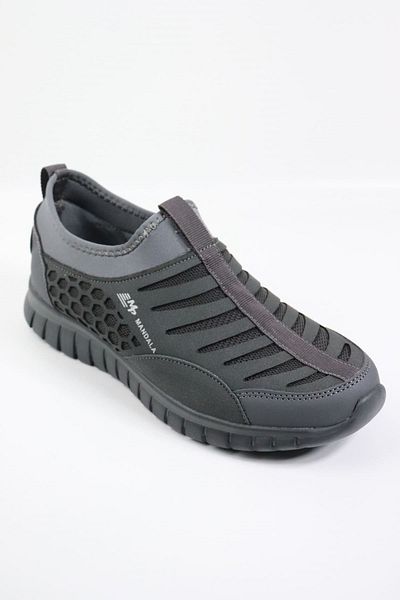M.P. M.P - 241-7350 Gray Laceless Mesh Men's Sports Shoes