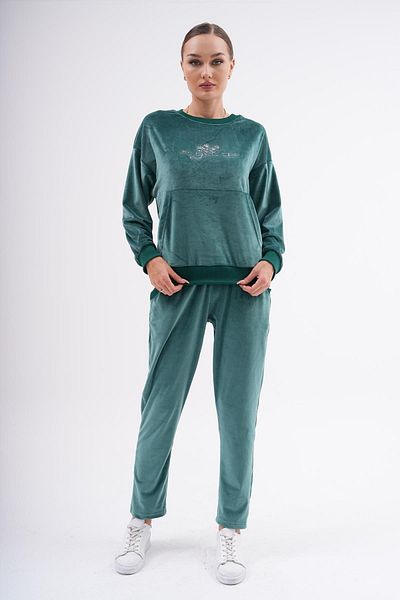 WestBound Σετ γυναικεία φόρμα SMARAGDINE Soft Velvet Printed