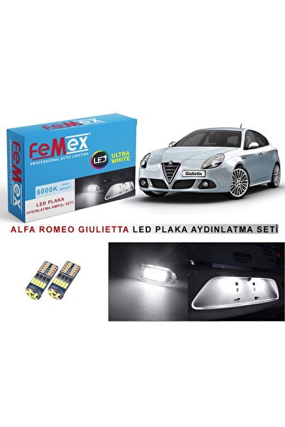 FEMEX Alfa Romeo Giulietta LED Plaka Aydınlatma Ampul Seti FEMEX Parlak Beyaz