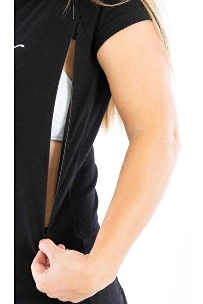 Limitless Comfortable Breastfeeding T-Shirt Maternity Pregnant Hidden Zipper Black Combed Cotton T-Shirt