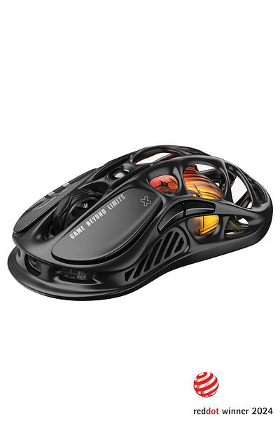 Gravastar ماوس GravaStar Mercury M2 :PAW3395، 26000 نقطة في البوصة، 650 IPS، بطارية تدوم 82 ساعة، شحن لمدة 1.5 ساعة، جاهز للألعاب