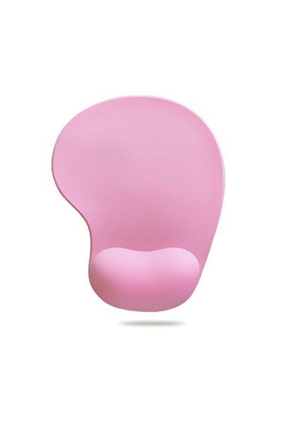 Active Team MP01 - Pembe Elips Bilek Destekli Mouse Pad | Konforlu, Kaymaz Taban, Ergonomik, Yumuşak, Ev,Ofis