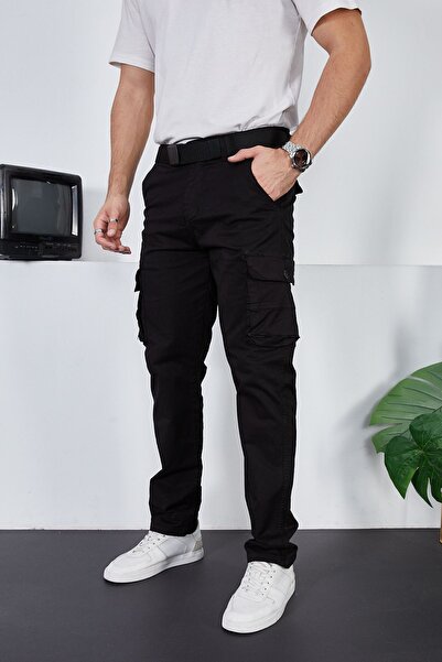 İMPOSİNG Erkek Cepli Kargo Pantolon Rahat Kesim Likralı yeni sezon