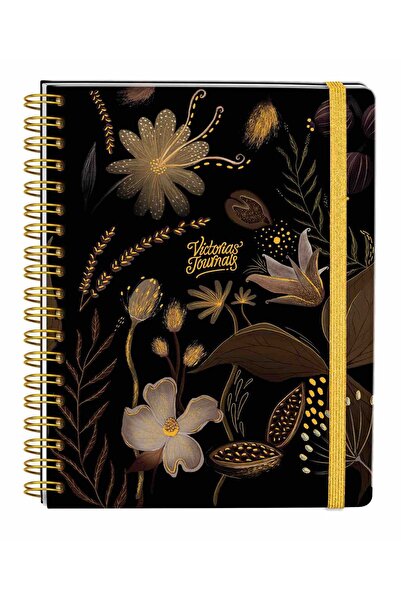 Victoria's Journals 0062 Notes 17x24cm Spiralli Sert Kapak 90gr. 96yp. Çizgil...