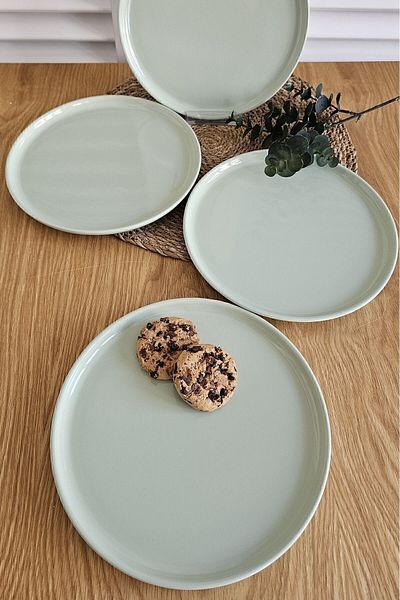 Keramika Rainbow Nordiç Cake Plate 22 cm 4 Pieces