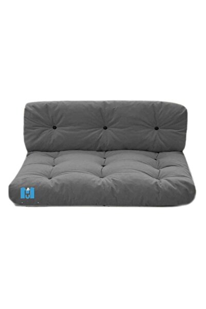 Mavi Vitrin Iç Mekan Yıkanabilir Balkon Teras Yer Minderi Takımı 50x40 Cm