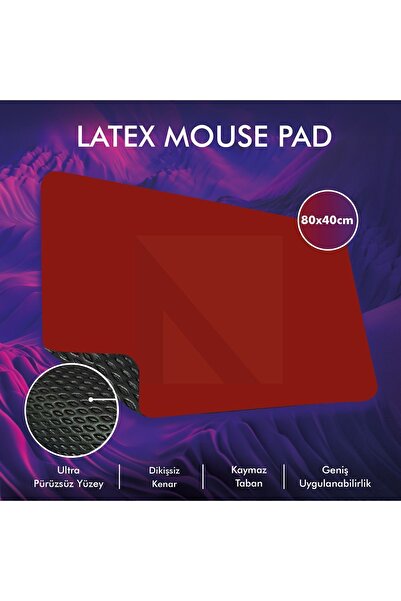 ACTIVE TEAM MP05 - Mousepad pentru jocuri roșu Xlarge 80x40 |   Bază anti-alu...