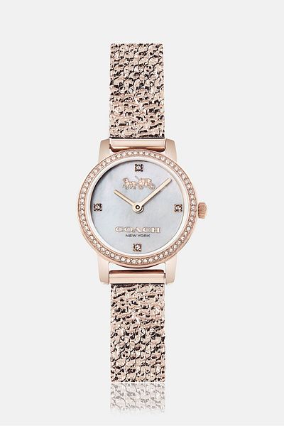 Coach Women Audrey Stainless Steel Watch 18mm, Rose Gold
