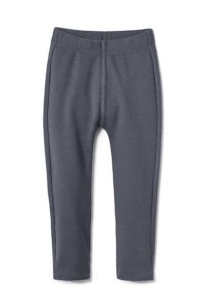 Tchibo Toddlers Boy Embroidered Pull On Pants, Slate Grey