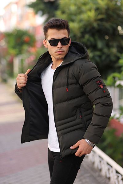 Boymen Water And Windproof Men's Hooded Winter Coat Puffer Coat