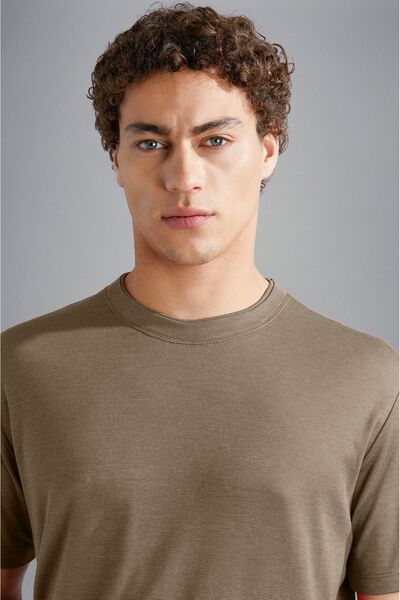 PAUL&SHARK ΑΝΔΡΙΚΟ ΠΛΕΚΤΟ T-SHIRT C.W. ΒΑΜΒΑΚΙ