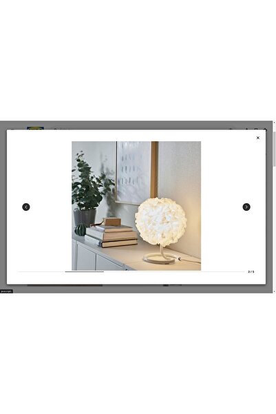 IKEA Vındkast Abajur, Beyaz, 26 Cm