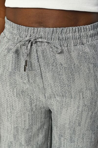 Orfeo Negro Сині жіночі штани - на резинці, широкі штанини