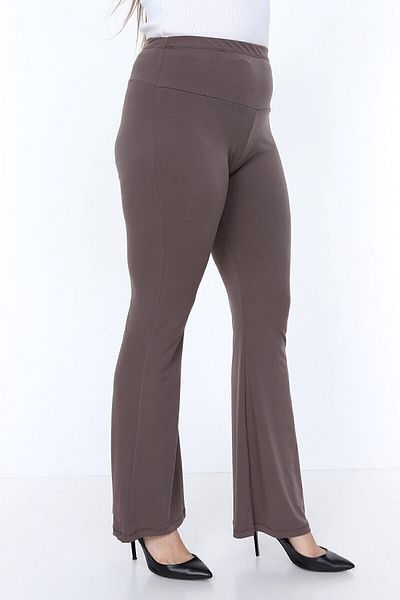 Palena Plna8304 - Παντελόνι Sandy Long Flare Leg Mink