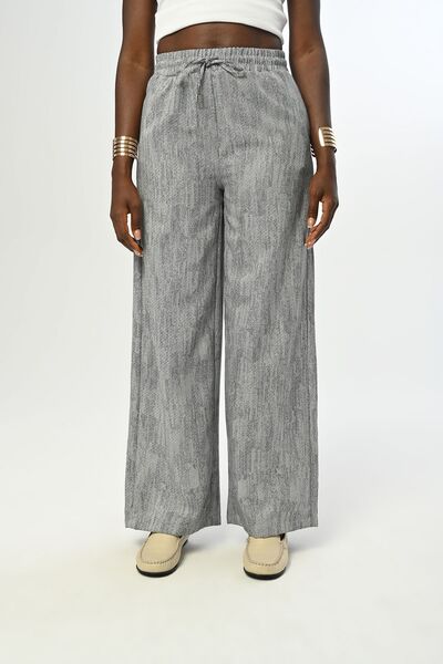 Orfeo Negro Сині жіночі штани - на резинці, широкі штанини