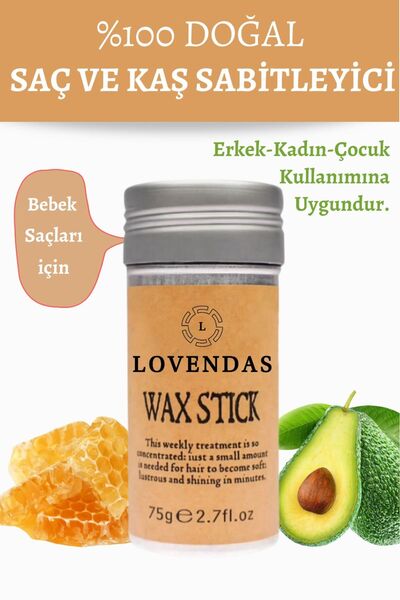 Lovendas Wax Stick Saç ve Kaş Sabitleyici Yüksek Tutuculuk