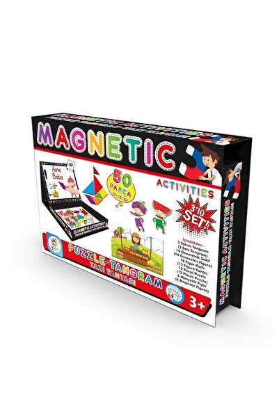 LAÇO KİDS LC7163 Manyetik Aktivite Setim (Tangram-Puzzle-Yazı Tahtası Bir arada)