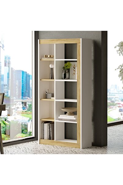 Yurudesign Luvio Kitaplık 149cm Keçe-beyaz Lv23-wk
