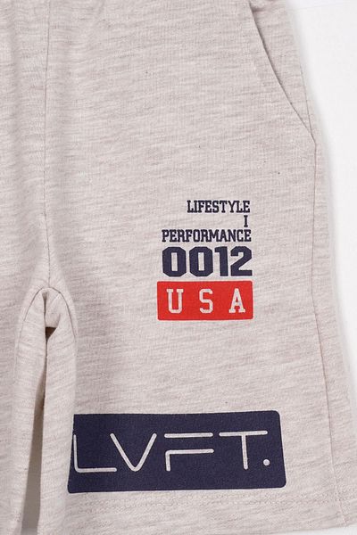 zepkids Boy Beige Capri - USA Printed