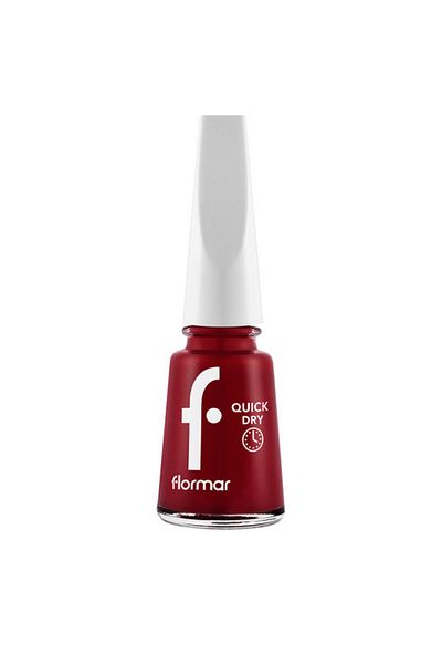 Flormar Quick Dry Qne-06 Fiery Red New
