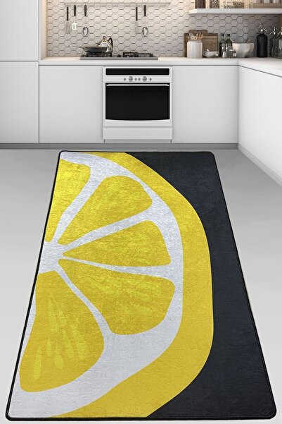 Chilai Home Sitron Halı Mutfak Halı Sı Makinada Yıkanabilir Djth