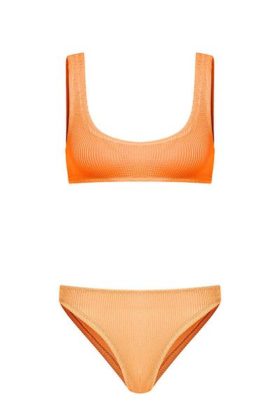 Sandshaped SOFI CRINKLE BIKINI SET ORANGE ONE SIZE