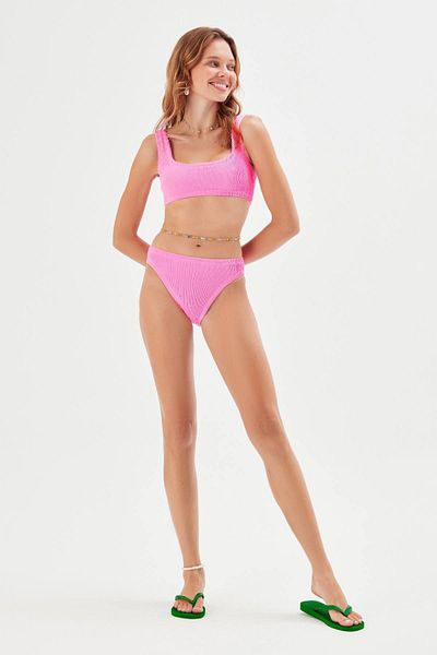 Sandshaped SOFI CRINKLE BIKINI SET PINK COSMOS ONE SIZE