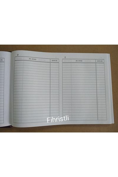 DEFTERSAN دفتر حساب محظى أفقي!20x28 288 ورقة