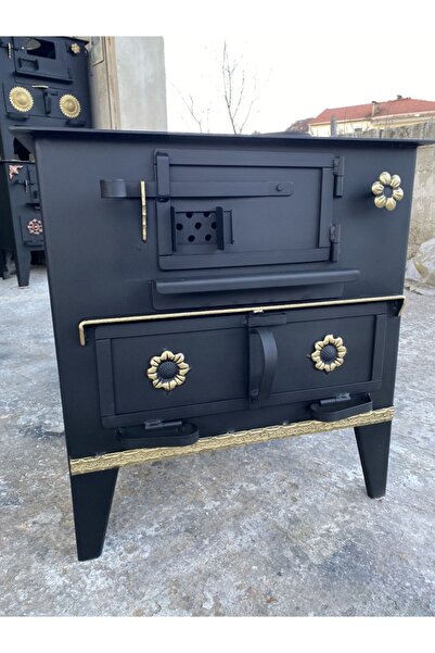 KAAN KUZİNE Izgarlı Odun Kömür Kuzinesi Fırınlı Kuzine Soba El Yapımı Rize Kuzinesi 45'lik