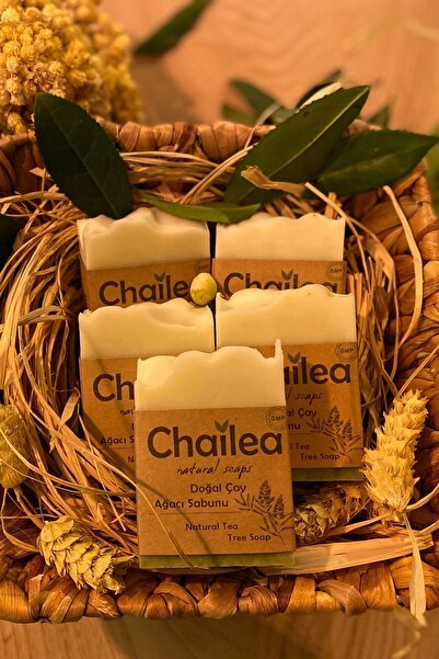 Chailea صابون شجرة الشاي الطبيعي المصنوع يدويًا، حب الشباب، القشرة، حب الشباب...