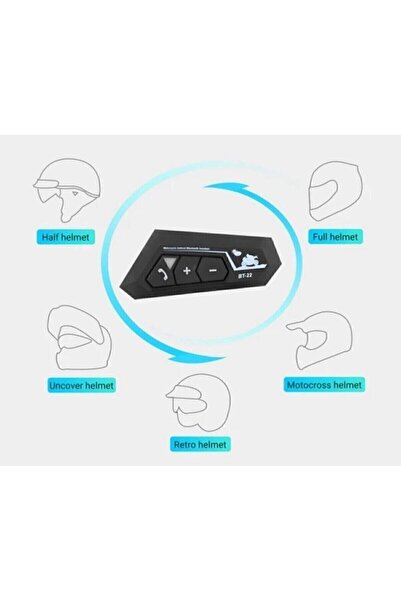 Vothoon Bt22 Kask Kulaklık Bluetooth Motosiklet Kulaklık 5.0 Bluetooth Interkom Motorsiklet Kulaklık