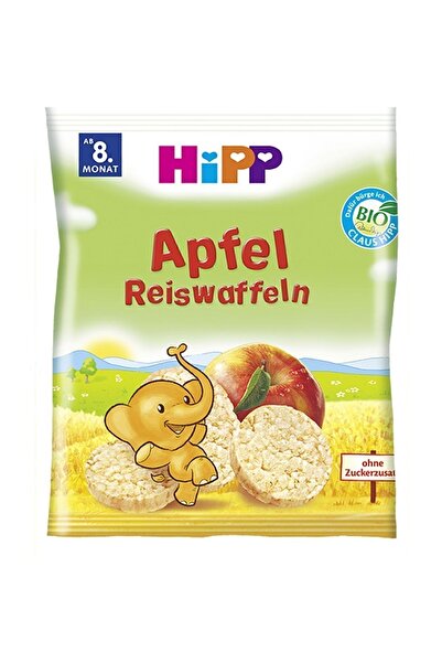 Hipp Organik Pirinçli Elmalı Bebek Gofreti 30 gr