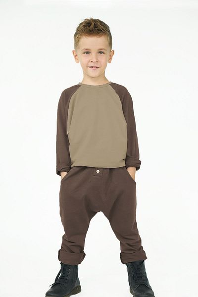 Catz Kids Reglan Sleeve Brown Mink Tracksuit Set