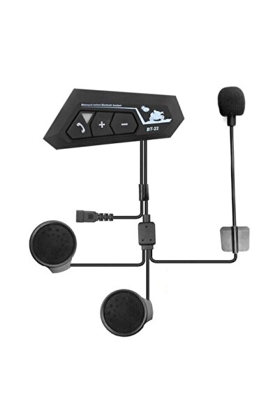 Vothoon Bt22 Kask Kulaklık Bluetooth Motosiklet Kulaklık 5.0 Bluetooth Interk...
