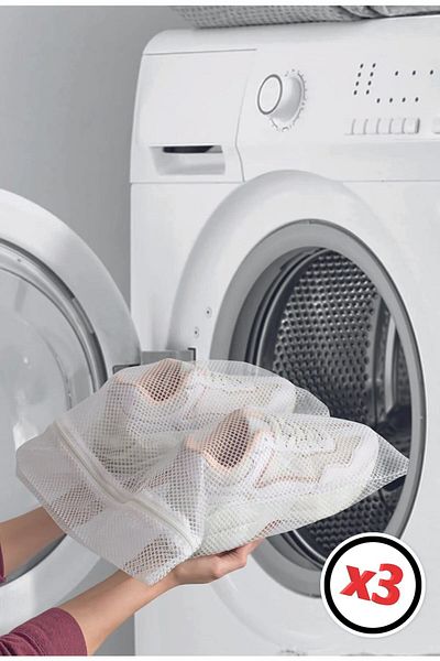 COZY SENSE 3 Different Laundry Apparatus Dirty Basket Laundry Organizer Washing Machine Bag Net with Zipper
