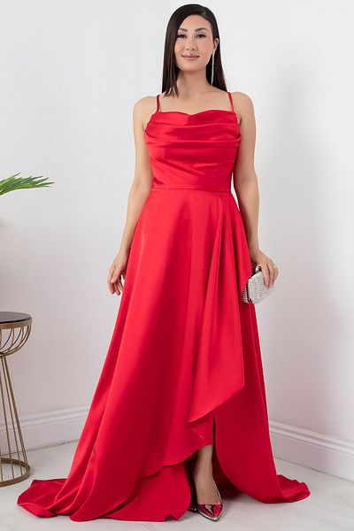 PULLIMM Rochie cu bretele Glope din satin - SB6037