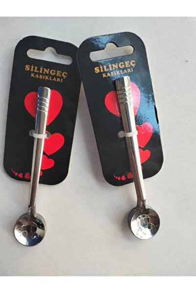 kurt41 طقم ملاعق شاي فضية مستديرة من لوكس 12 قطعة