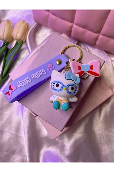 Hello Kitty Kitap okuyan hello kitty anahtarlık , 1 adet