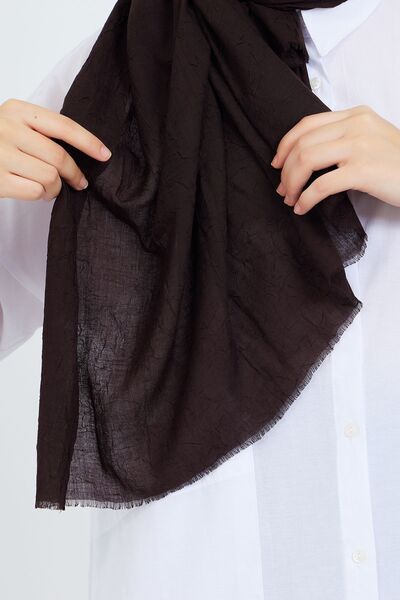 m moon scarf Premium Bamboo Cashew Shawl "Bitter Coffee"