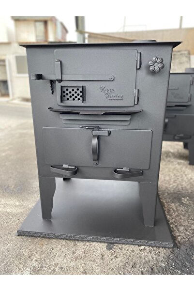 KAAN KUZİNE Yüksek Fırınlı Tuğlalı Kömür Sobası Kalın Karadeniz Kuzinesi El Y...