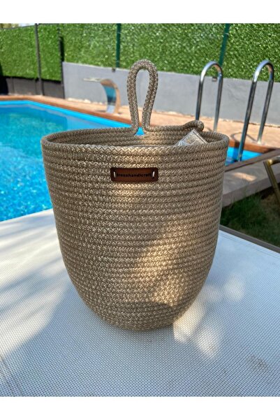 Genel Markalar STD Poşetlik Saman Renk Dekoratif Poşet Düzenleyici 23*25 Cm Klasik