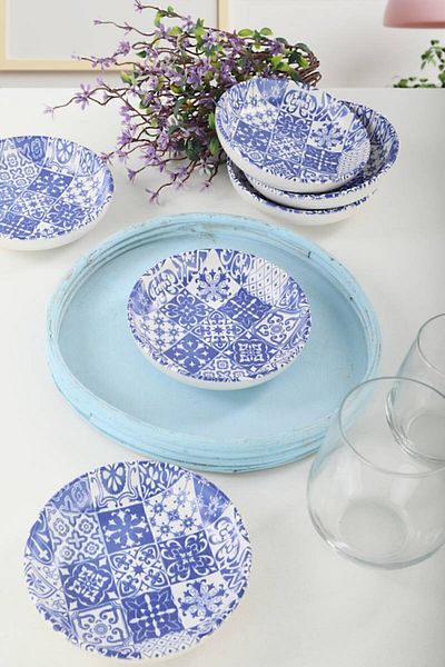 Keramika Blue Plaza Μπολ Σνακ/Μπολ 13 εκ. 6 Τεμάχια - 17926