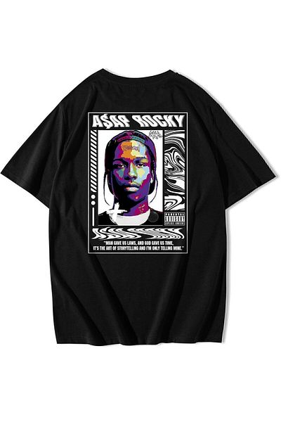 BRZ COLLECTION Μπλουζάκι Unisex Oversize Asap Rocky