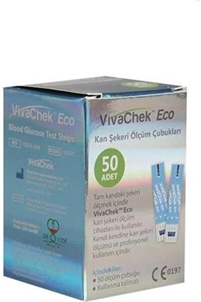 Genel Markalar Vivachek Eco Strip Kan Şekeri Ölçüm Çubuğu 50'li