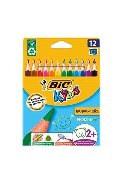 Bic Kids Üçgen Jumbo Kuru Boya 12 Li