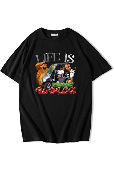 BRZ COLLECTION Unisex Oversize Life is Roblox T-shirt